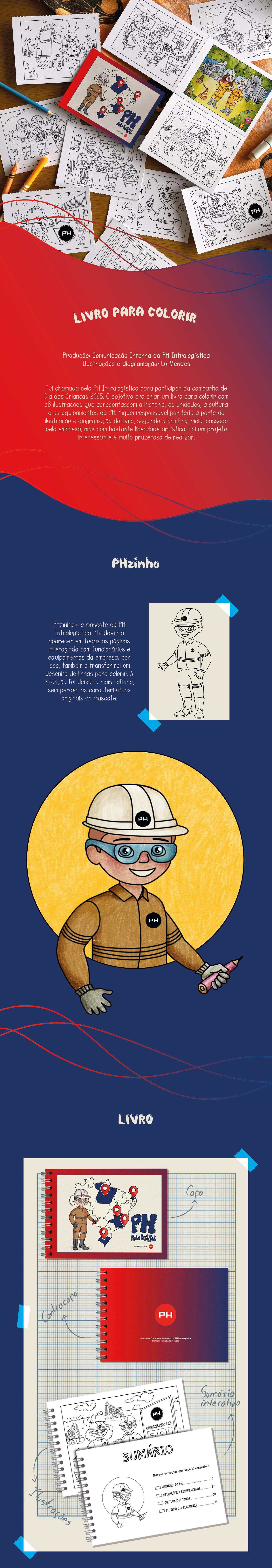 Livro para colorir - ilustrações e diagramação